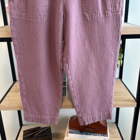 Madewell High-Rise 100% Cotton Waffle Capri Lounge Pant, L - Picture 3 of 9